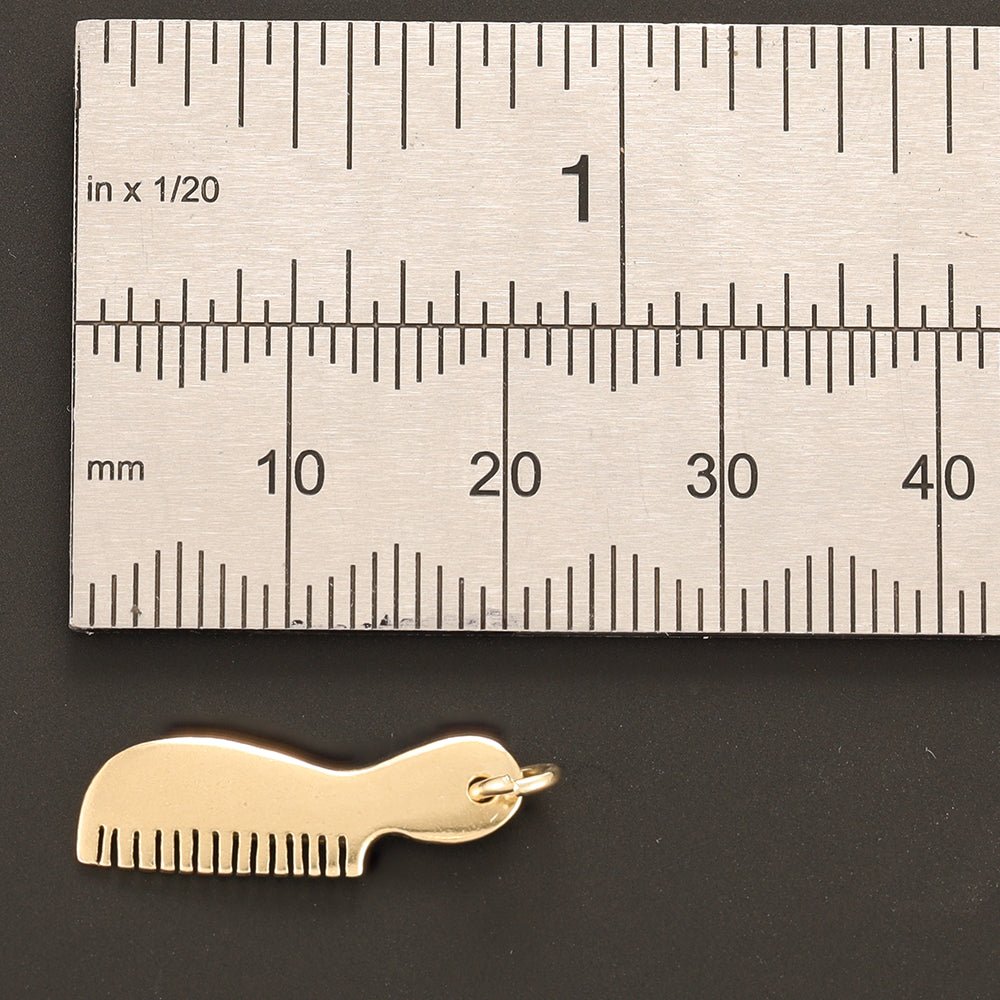 Pre-Owned 9ct Yellow Gold Comb Charm - 1g - FJewellery