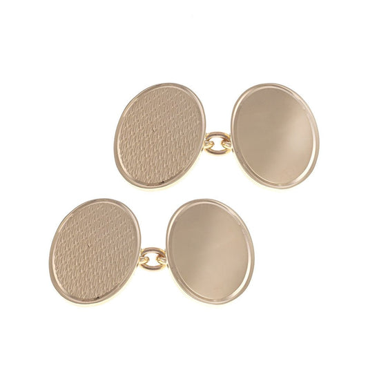 Pre-Owned 9ct Yellow Gold Fancy Classic Cufflinks - 12G - FJewellery