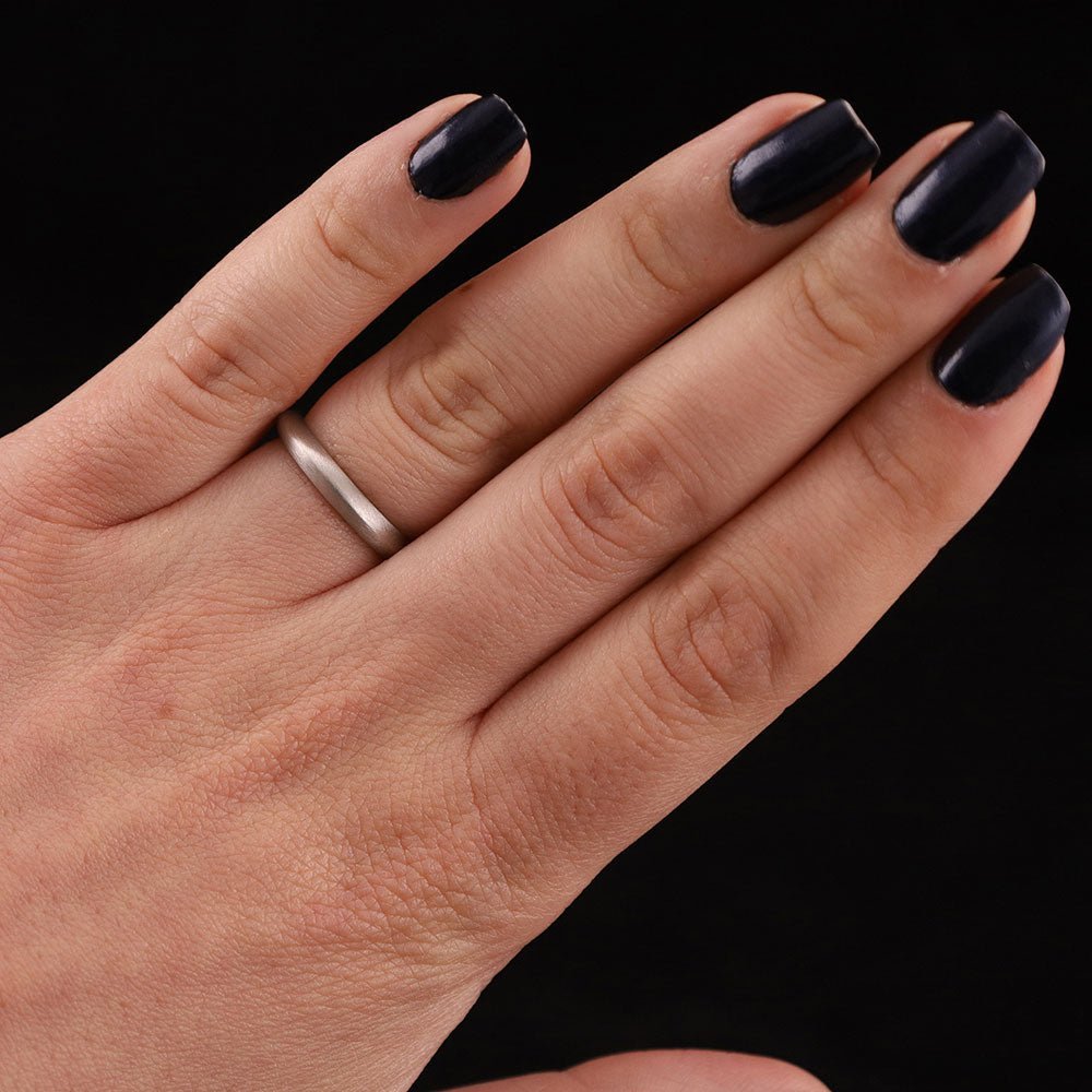 Pre - owned Platinum Knife Edge Wedding Band Rings - 13g - Size Y & J 6000264 - FJewellery