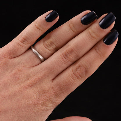 Pre - owned Platinum Knife Edge Wedding Band Rings - 13g - Size Y & J 6000264 - FJewellery