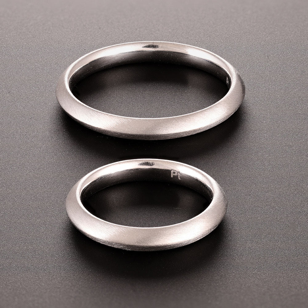 Pre - owned Platinum Knife Edge Wedding Band Rings - 13g - Size Y & J 6000264 - FJewellery