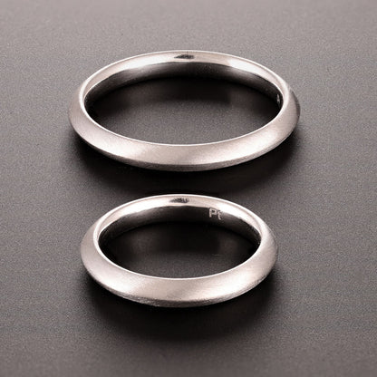 Pre - owned Platinum Knife Edge Wedding Band Rings - 13g - Size Y & J 6000264 - FJewellery