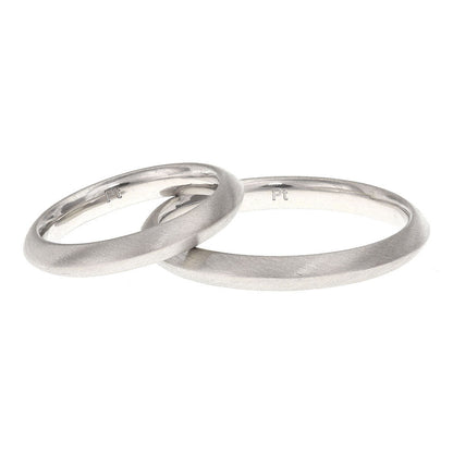 Pre - owned Platinum Knife Edge Wedding Band Rings - 13g - Size Y & J 6000264 - FJewellery