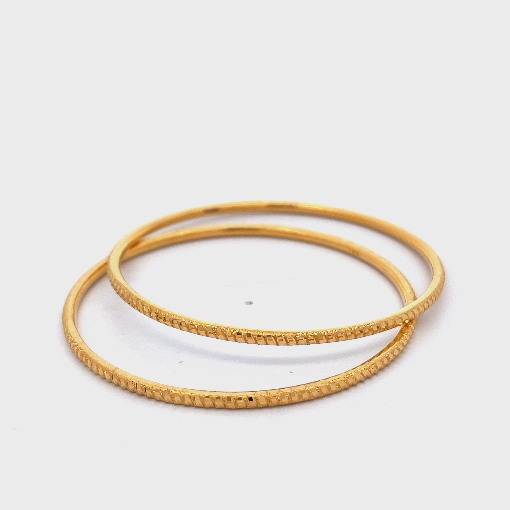 22ct Yellow Gold Timeless Design Bangle PZ325-BN79 – FJewellery