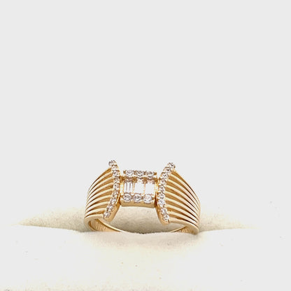14ct yellow gold pre-owned ring FCA07001577-1