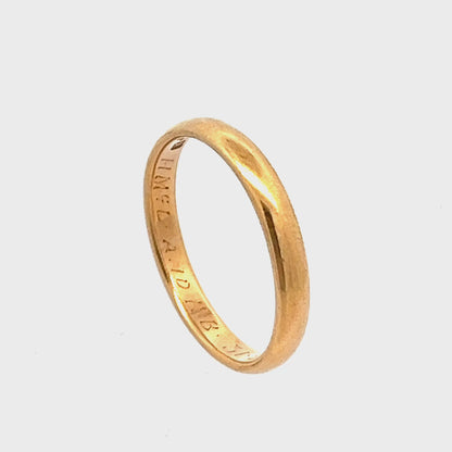 18ct yellow gold pre-owned ring 12000582