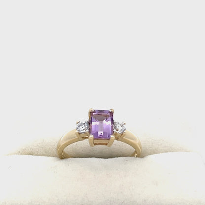 9ct yellow gold cocktail ring with stones 02032569