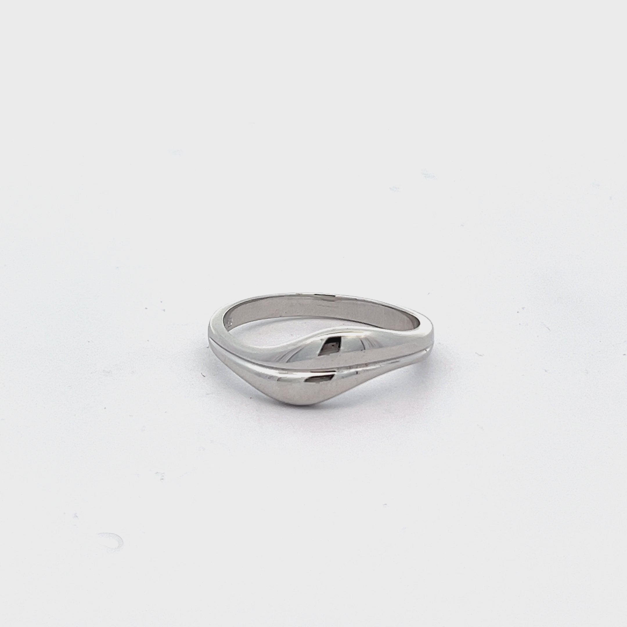 925 sterling silver rhodium plated twist ring SRN1006 – FJewellery