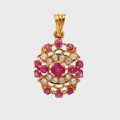 22ct yellow gold pre-loved pendant 06004149