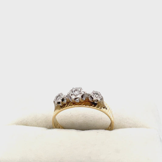 18ct yellow gold pre-owned ring 09000823