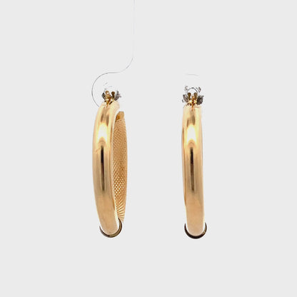 18ct yellow gold preloved earrings 08001852