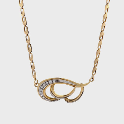 18ct yellow gold pre-owned necklace 08001785