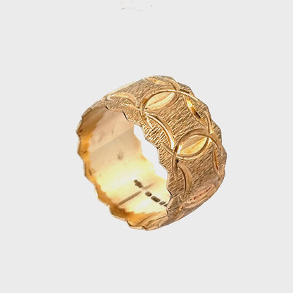 9ct yellow gold pre-owned ring 06004423