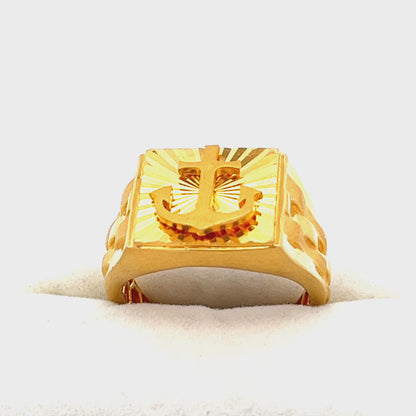 22ct yellow gold second-hand ring 05001816