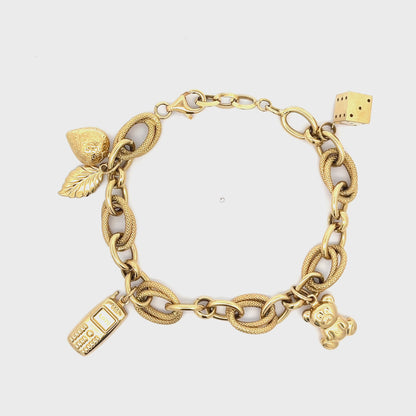 18ct yellow gold pre-owned bracelet 08001842
