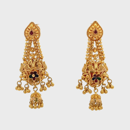 22ct Pre-loved Traditional Gold Earrings FCA11000513-3