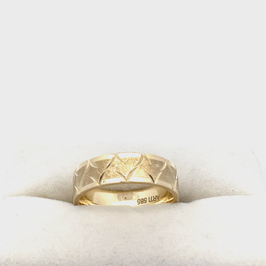 14ct yellow gold pre-owned ring FCA06011363-3
