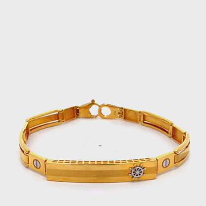 22ct pre-owned yellow gold bracelet 01003037