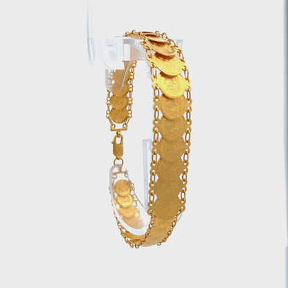 New 22ct yellow gold bracelet 02020787