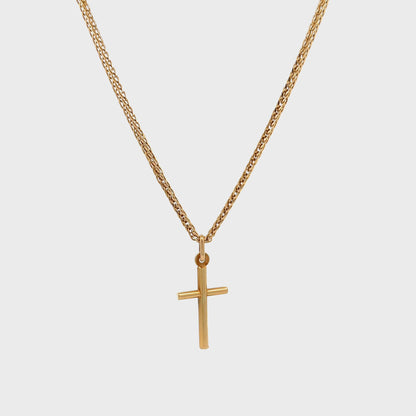 18ct yellow gold second-hand chain with pendant 07002490