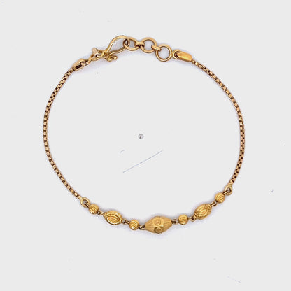 22ct yellow gold pre-loved bracelet 05001926
