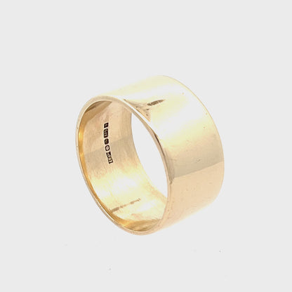 9ct pre-owned yellow gold ring 01003059