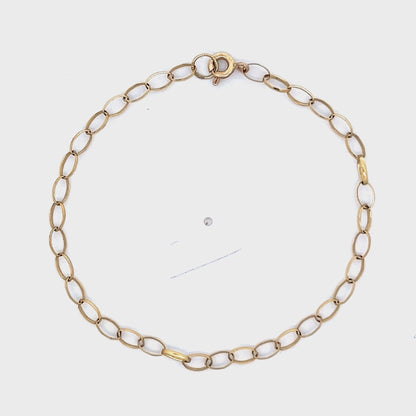 9ct yellow gold pre-owned bracelet 05002002