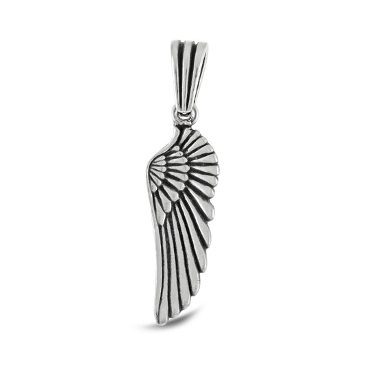 Sterlin Silver Angel Wing Pendant - FJewellery