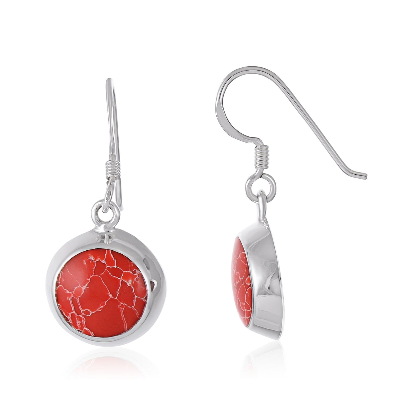Sterling Silver Abalone Drop Earrings SER4036