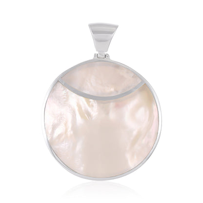925 Sterling Silver  Abalone Shell Celestial-inspired Pendant