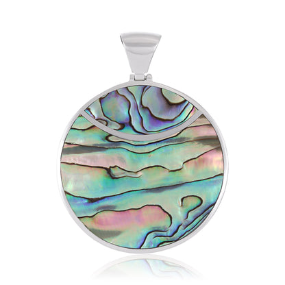 925 Sterling Silver  Abalone Shell Celestial-inspired Pendant
