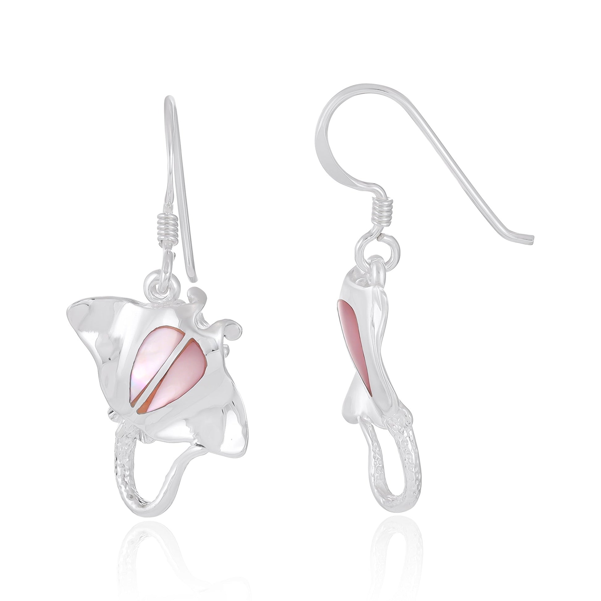 Sterling Silver Abalone Shell Earrings SER4021 - FJewellery