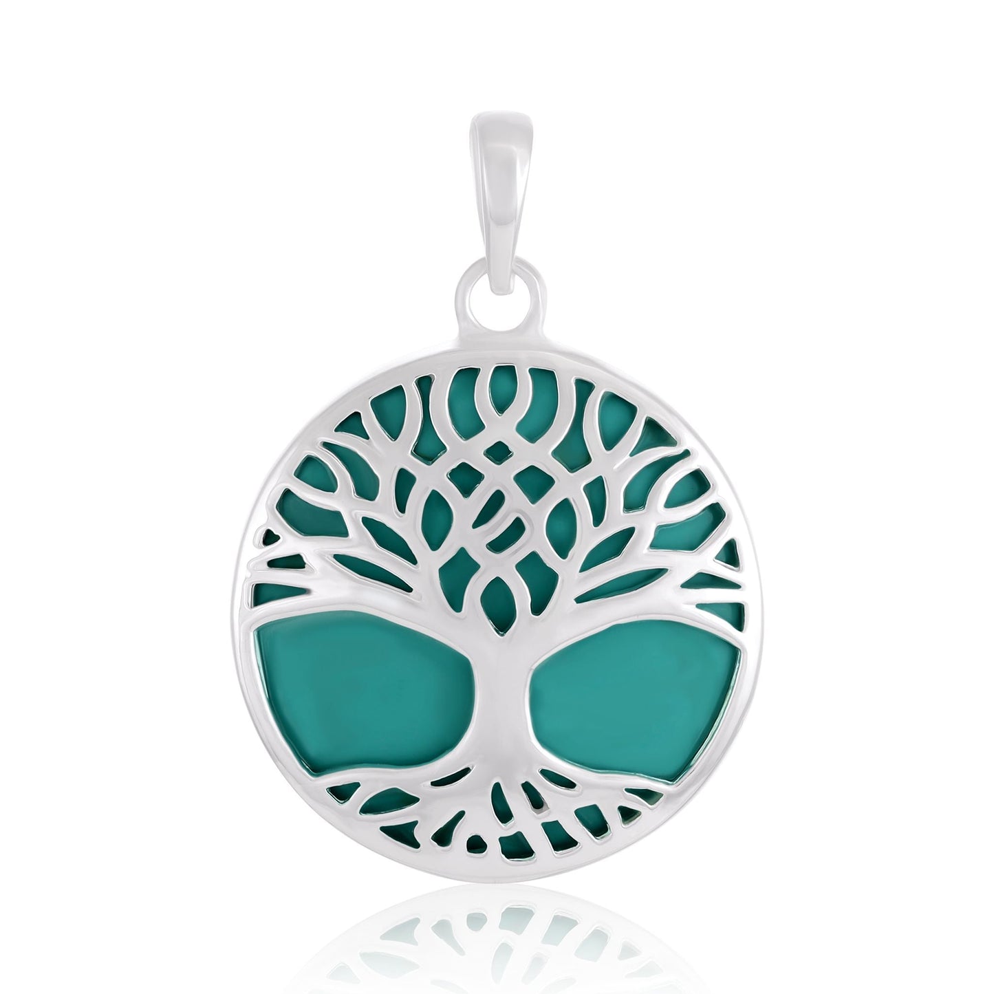 Sterling Silver Abalone Shell Tree Of Life Pendant SPD4001 - FJewellery
