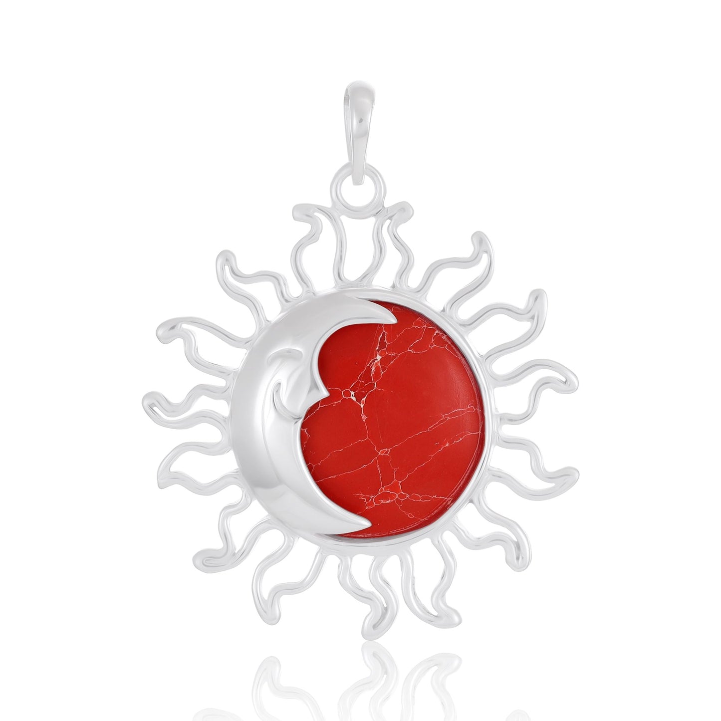 925 Sterling Silver  Abalone Sun Pendant