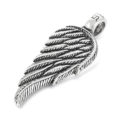 Sterling Silver Angel Wing Pendant - FJewellery
