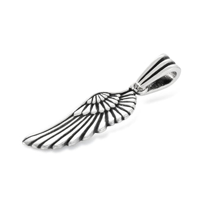 Sterling Silver Angel Wing Pendant - FJewellery