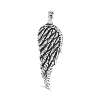 Sterling Silver Angel Wing Pendant - FJewellery