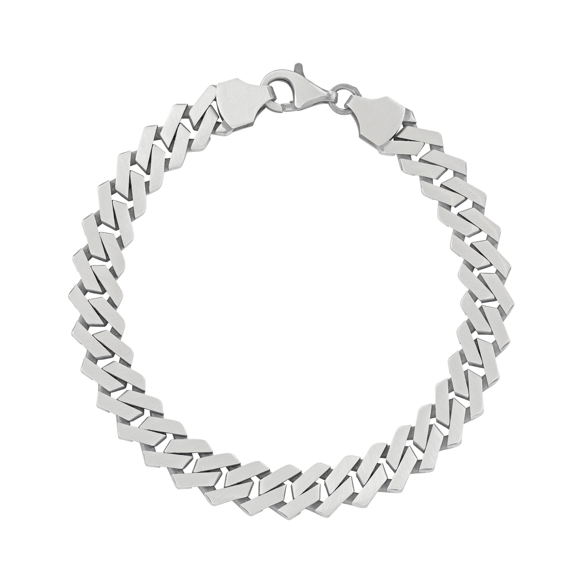 Sterling Silver Curb Chain Bracelet - FJewellery