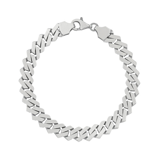 Sterling Silver Curb Chain Bracelet - FJewellery