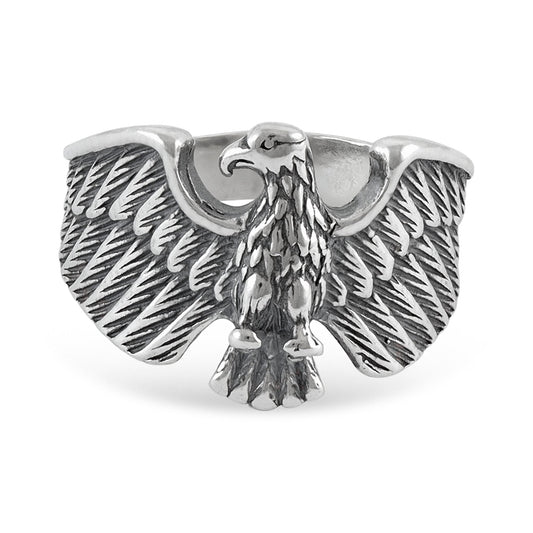 Sterling Silver Eagle Ring - FJewellery