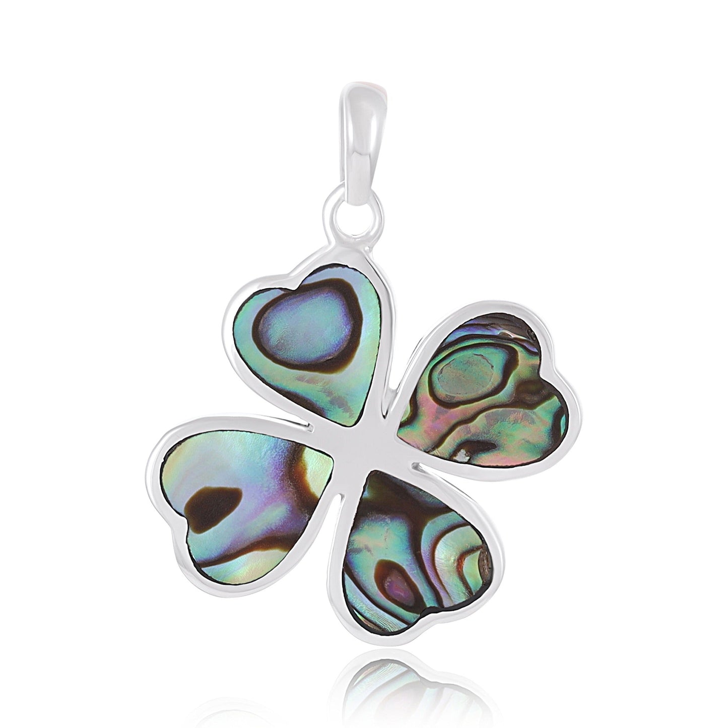 Sterling Silver Four-leaf Clover Small Pendant SPD4008 - FJewellery