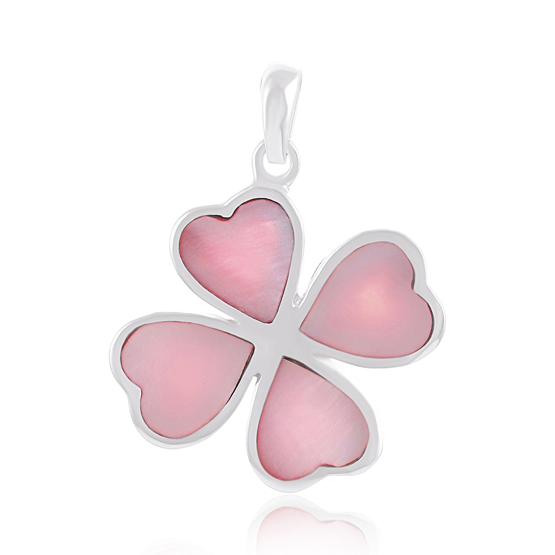 Sterling Silver Four-leaf Clover Small Pendant SPD4008 - FJewellery