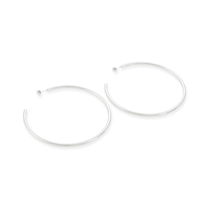 Sterling Silver Oversized Hoop Earrings SER60016 - FJewellery