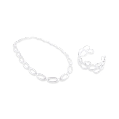 Sterling Silver Pebble Beach Cuff Bracelet SBN100002 - FJewellery