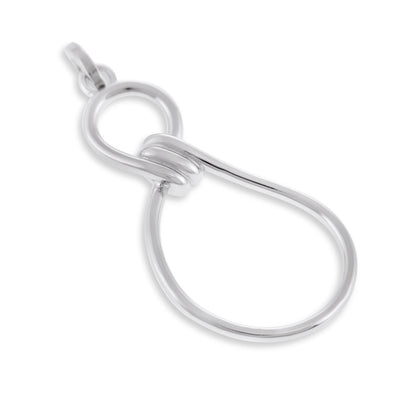Sterling Silver Rhodium Plated Knot Pendant SPD1005 - FJewellery