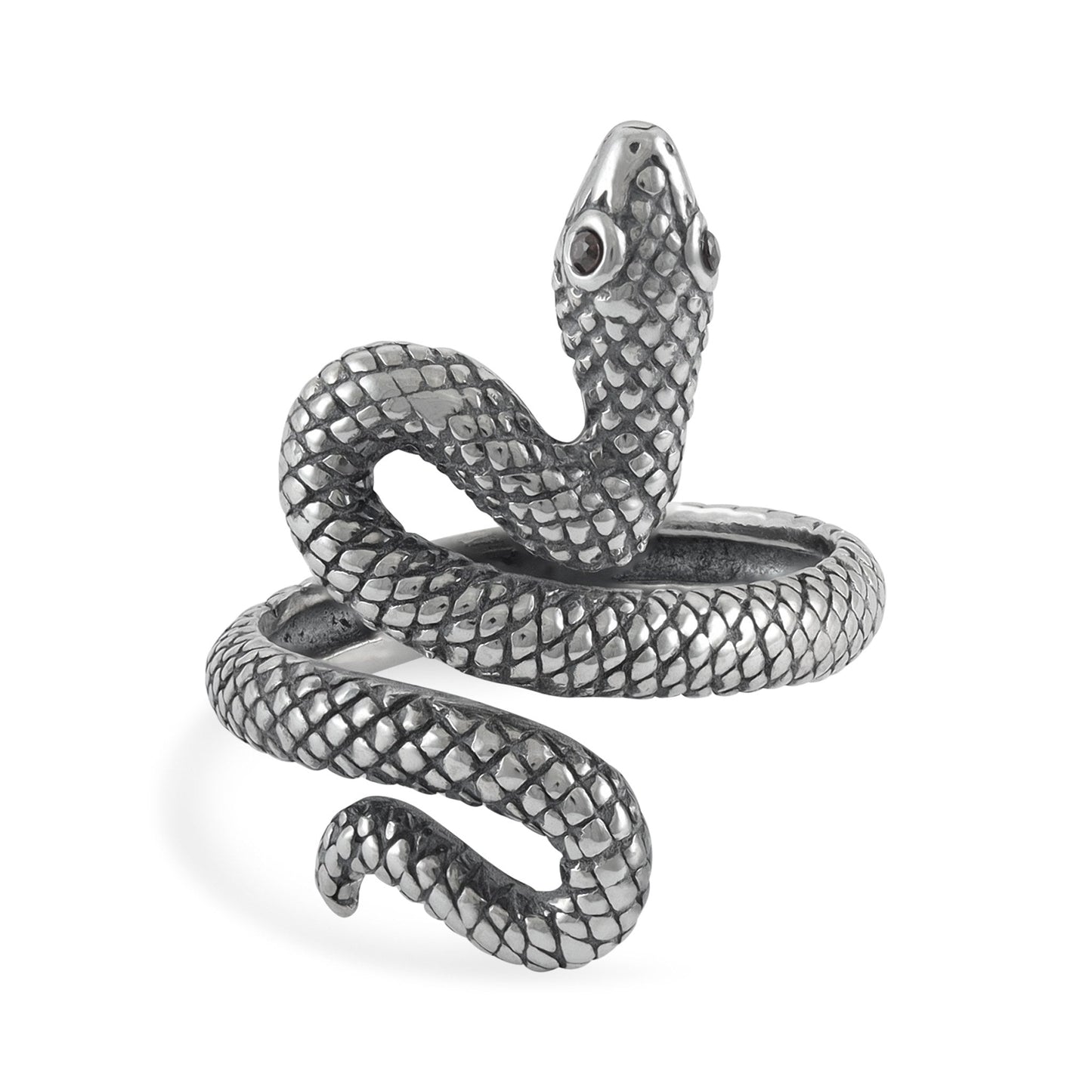 Sterling Silver Snake Ring - FJewellery