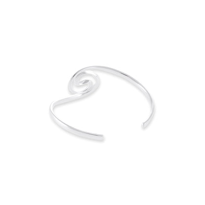 Sterling Silver Swirl Cuff Bracelet SBN10005 - FJewellery