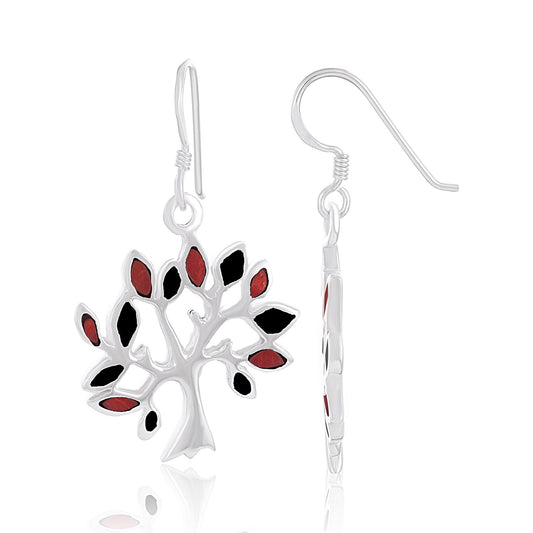 Sterling Silver Tree Of Life Earrings SER4009 - R - FJewellery