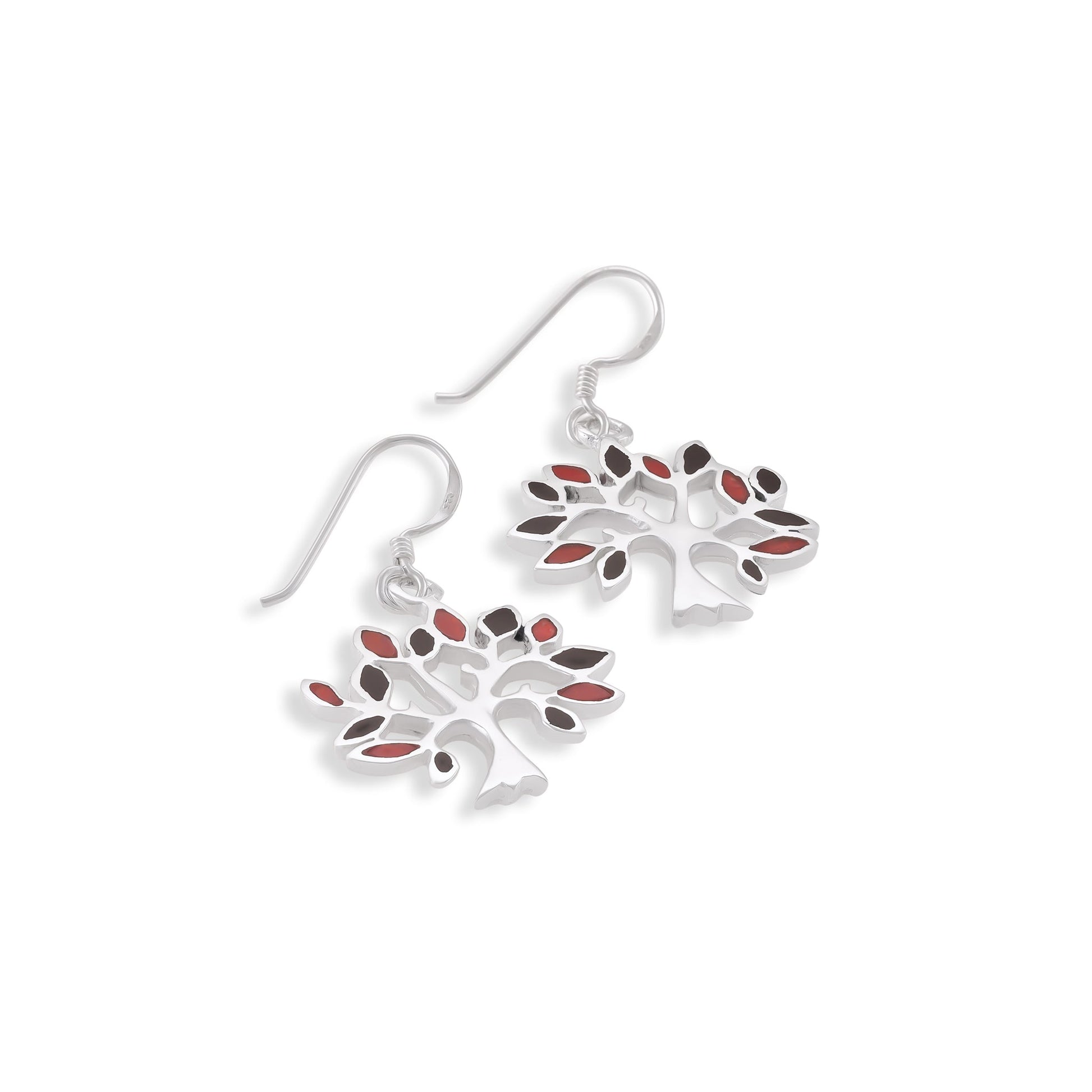 Sterling Silver Tree Of Life Earrings SER4009 SER4009-R - FJewellery