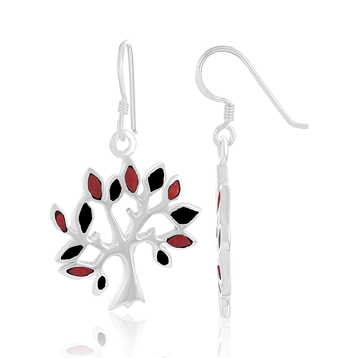 Sterling Silver Tree Of Life Earrings SER4009 SER4009-R - FJewellery